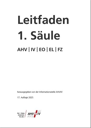 Leitfaden 1. Säule 2025